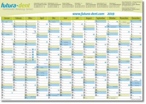 Wandplanerer 2019 im Format DIN A0